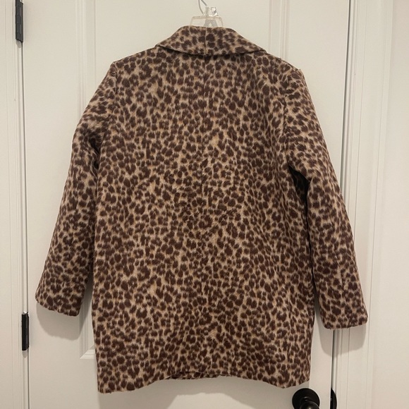 NWOT Ann Taylor Small Petite Leopard Print Coat - Picture 4 of 9